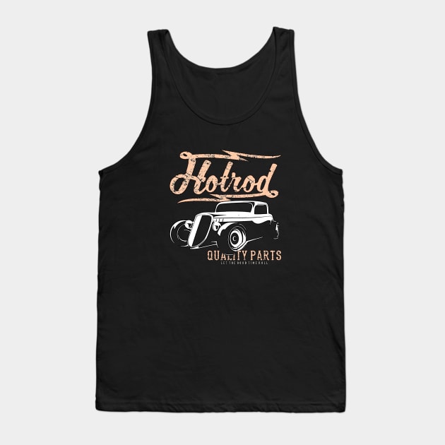 Hot Rod Cars Deluxe Garage Tank Top by Jose Luiz Filho